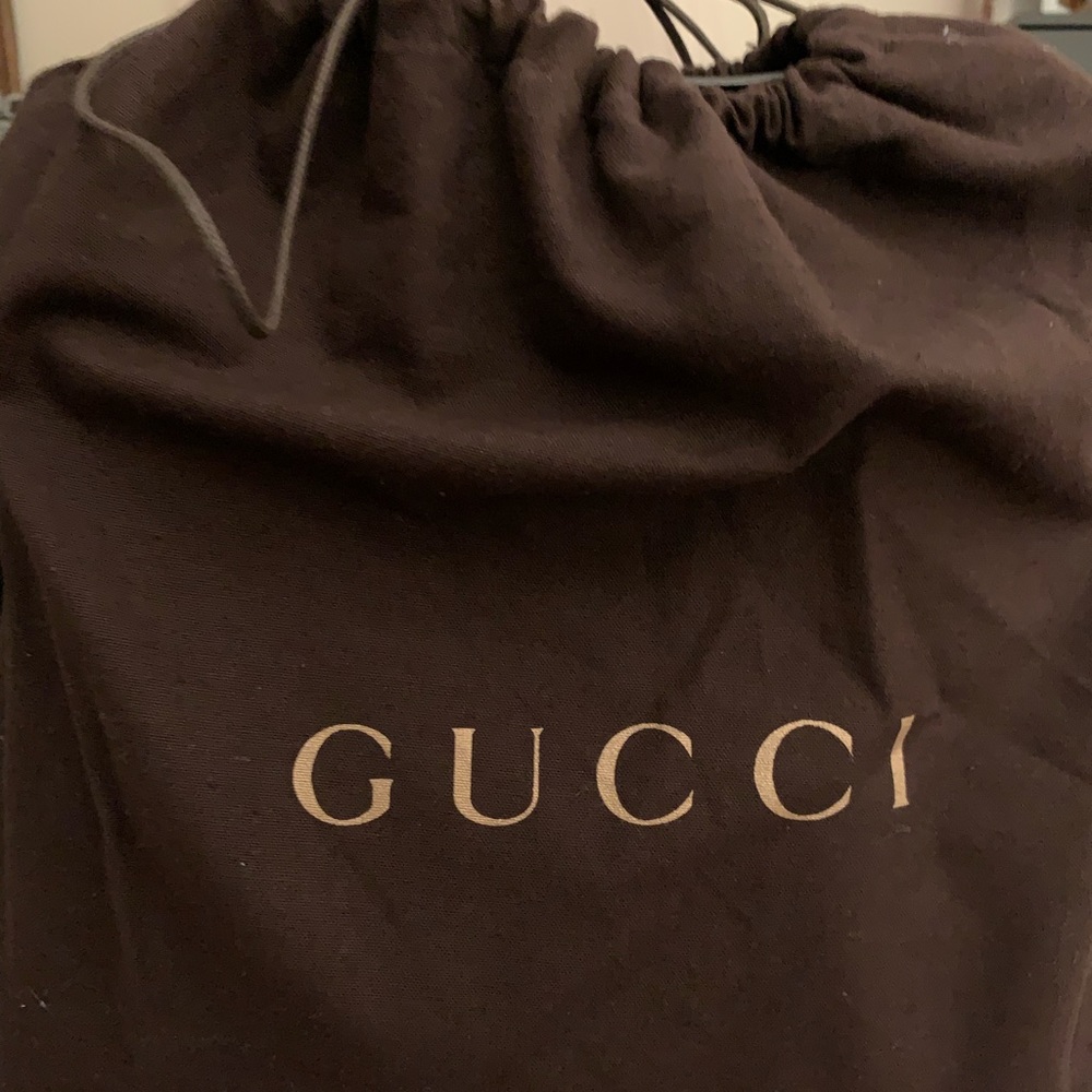 GUCCI Black GG GUCCISSIMA Hobo Nylon Leather Bag